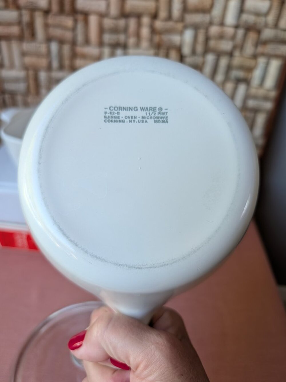1980s CorningWare Wildflower Pattern P43 & P82 with Lid - Picture 8 of 11